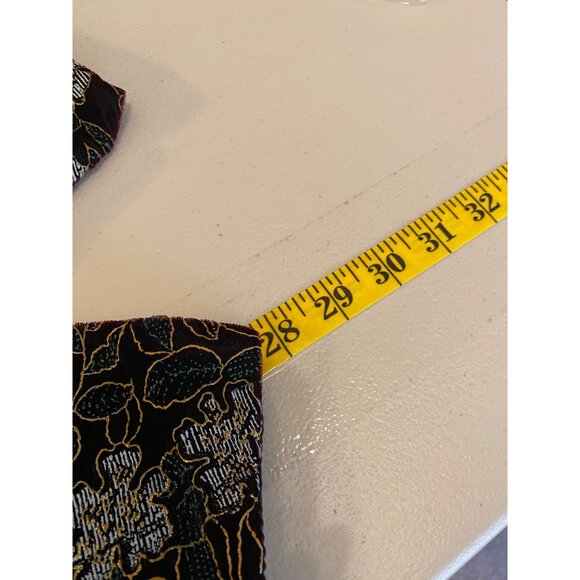 Another Thyme Floral Embroidered Blazer Black Sheer Sleeves Blouse XL - Picture 7 of 9